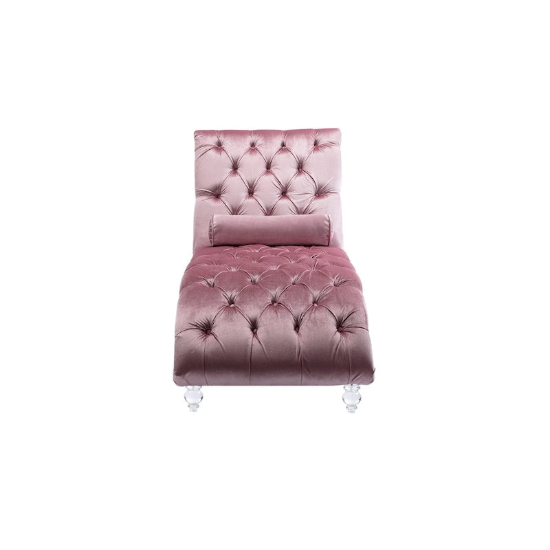 Fauteuil inclinable en velours avec coussins capitonnés
