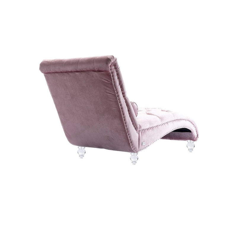 Fauteuil inclinable en velours avec coussins capitonnés