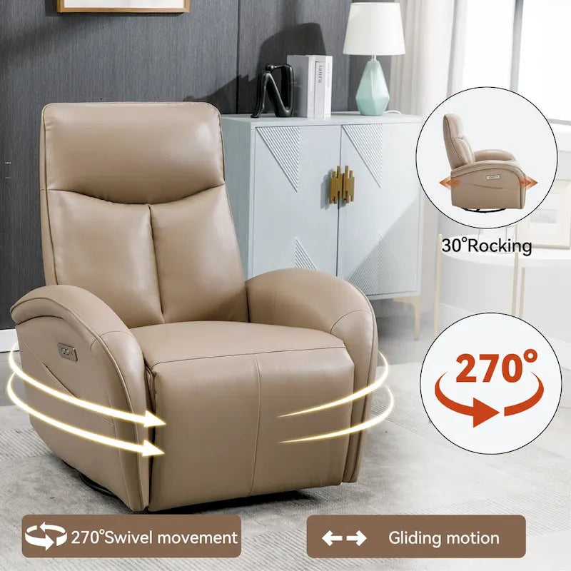 Fauteuil inclinable électrique rotatif et à bascule