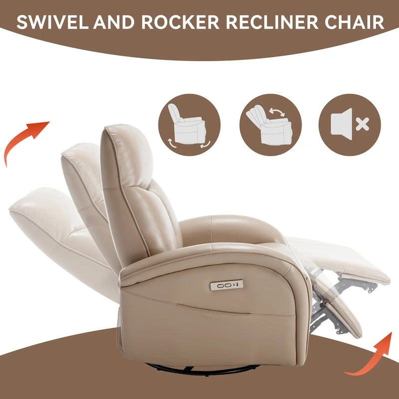 Fauteuil inclinable électrique rotatif et à bascule