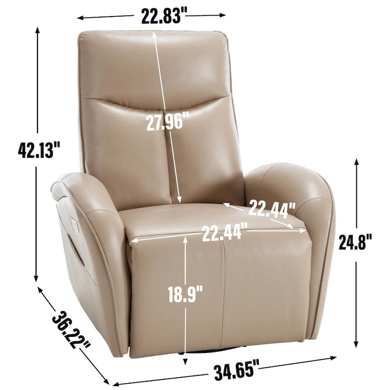 Fauteuil inclinable électrique rotatif et à bascule