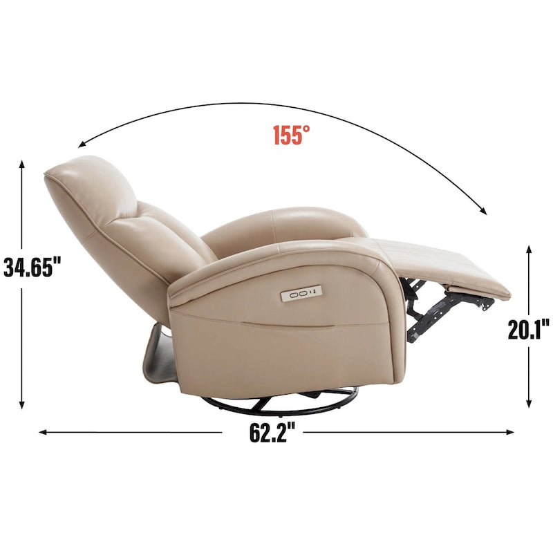 Fauteuil inclinable électrique rotatif et à bascule