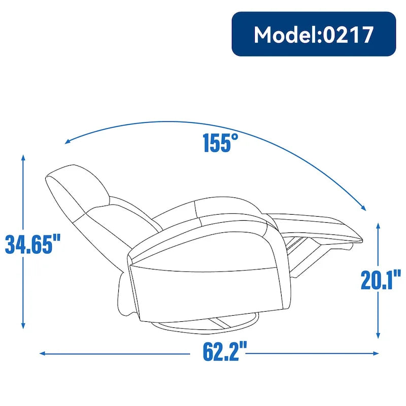 Fauteuil inclinable électrique rotatif et à bascule