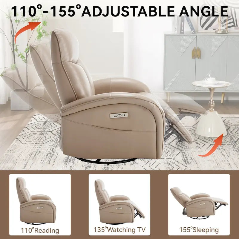 Fauteuil inclinable électrique rotatif et à bascule