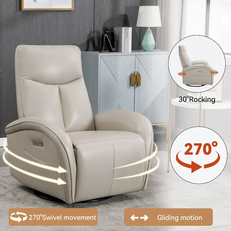 Fauteuil inclinable électrique rotatif et à bascule