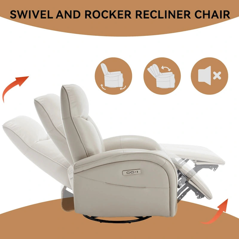 Fauteuil inclinable électrique rotatif et à bascule
