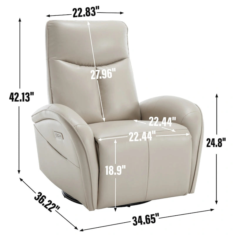 Fauteuil inclinable électrique rotatif et à bascule