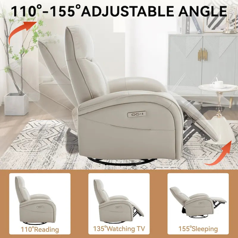 Fauteuil inclinable électrique rotatif et à bascule