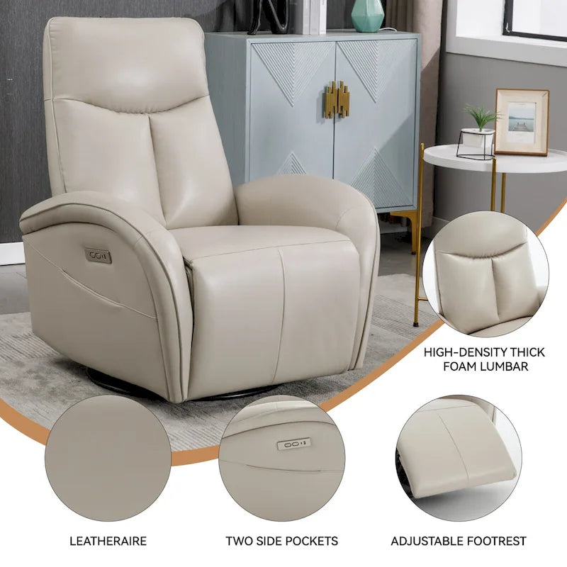 Fauteuil inclinable électrique rotatif et à bascule