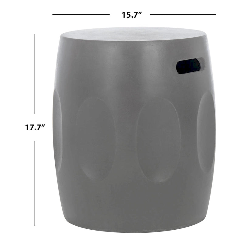 Table d'appoint en béton pour intérieur/extérieur — Gris foncé