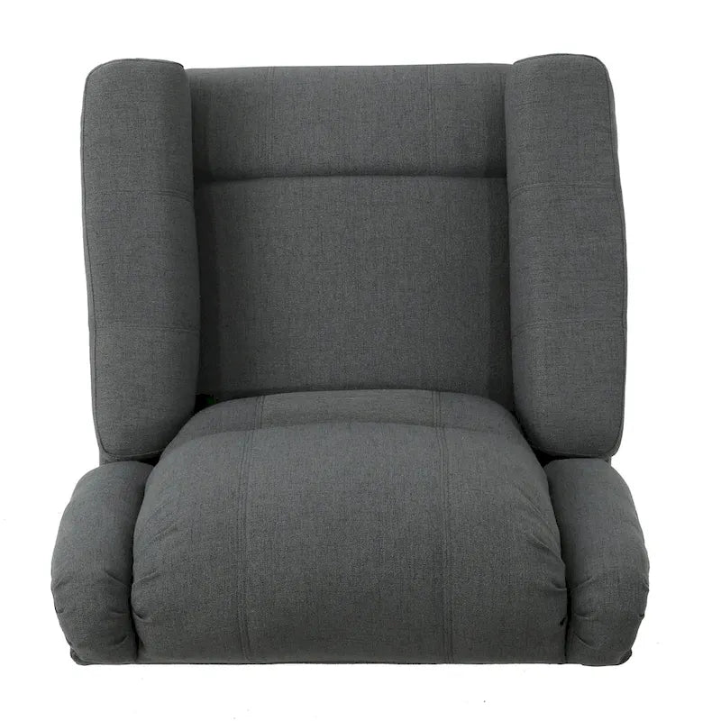 Chaise longue pivotante en tissu avec dossier réglable manuellement