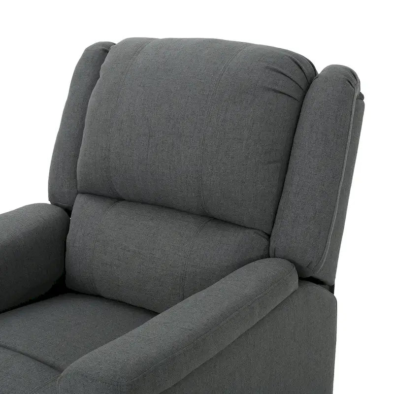 Chaise longue pivotante en tissu avec dossier réglable manuellement