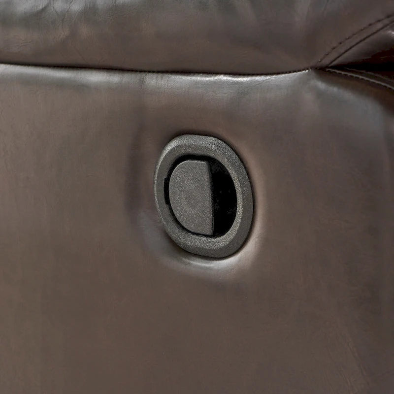 Chaise longue pivotante en tissu avec dossier réglable manuellement