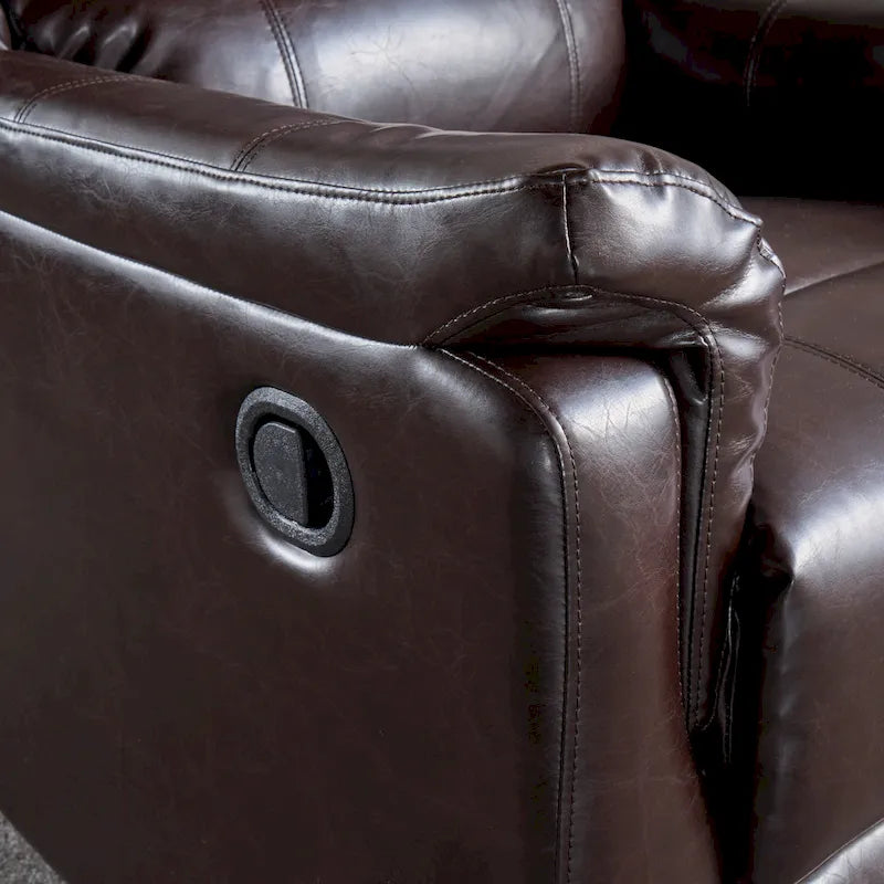Chaise longue pivotante en tissu avec dossier réglable manuellement