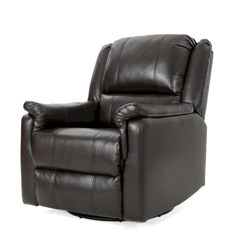 Chaise longue pivotante en tissu avec dossier réglable manuellement