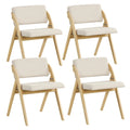 Chaise de salle à manger, chaise de cuisine pliante, pieds de chaise en hévéa