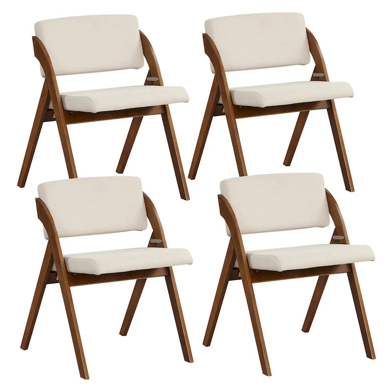 Chaise de salle à manger, chaise de cuisine pliante, pieds de chaise en hévéa