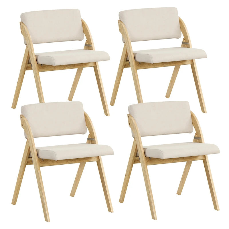 Chaise de salle à manger, chaise de cuisine pliante, pieds de chaise en hévéa