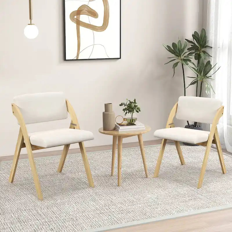 Chaise de salle à manger, chaise de cuisine pliante, pieds de chaise en hévéa