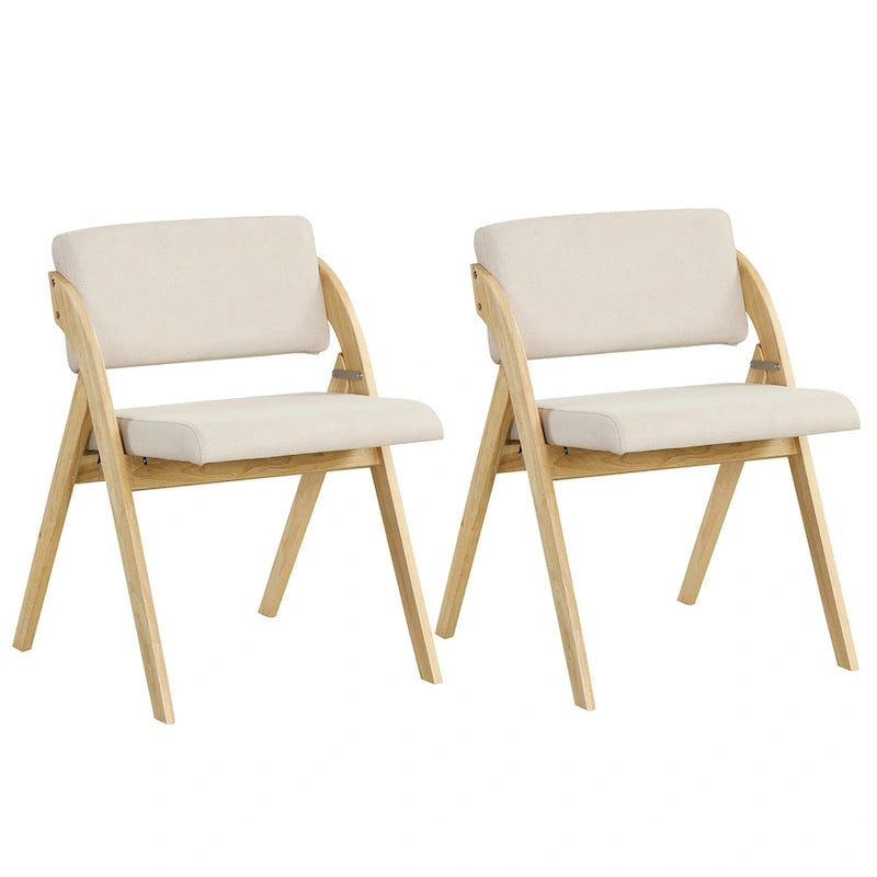 Chaise de salle à manger, chaise de cuisine pliante, pieds de chaise en hévéa