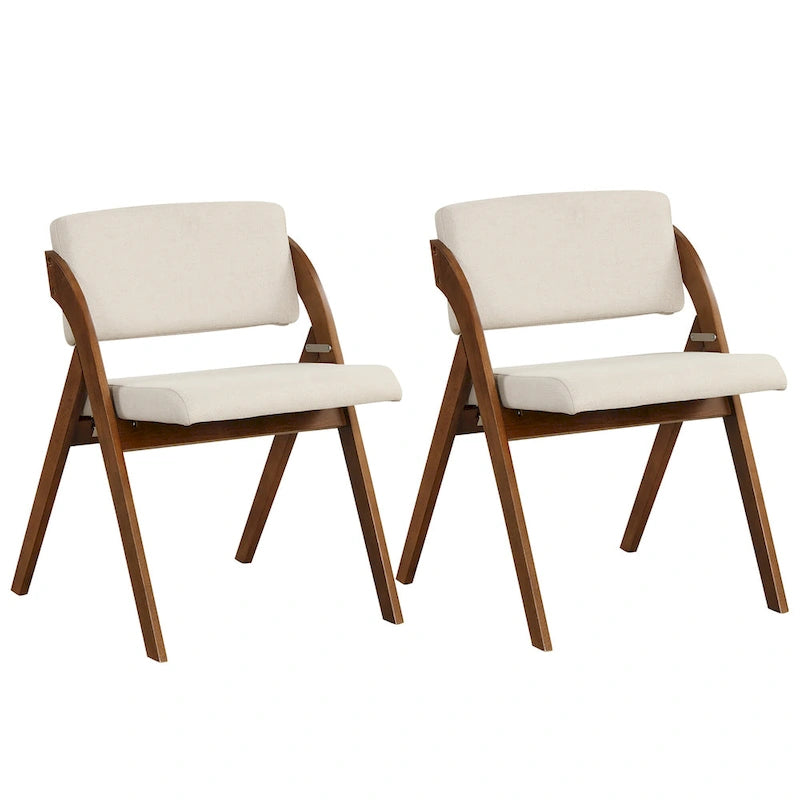Chaise de salle à manger, chaise de cuisine pliante, pieds de chaise en hévéa