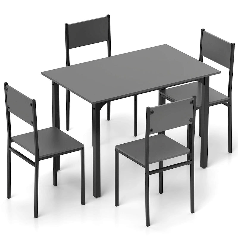 Table et chaises de salle à manger de style industriel