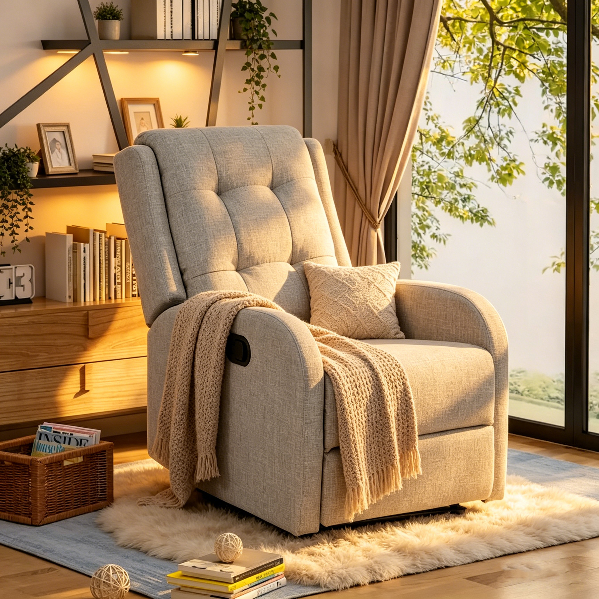 Fauteuil inclinable manuel standard de 24,75 pouces de large
