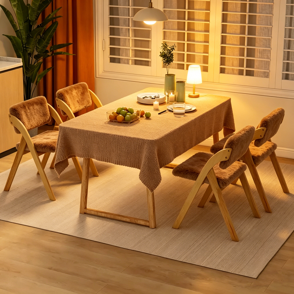 Chaise de salle à manger, chaise de cuisine pliante, pieds de chaise en hévéa