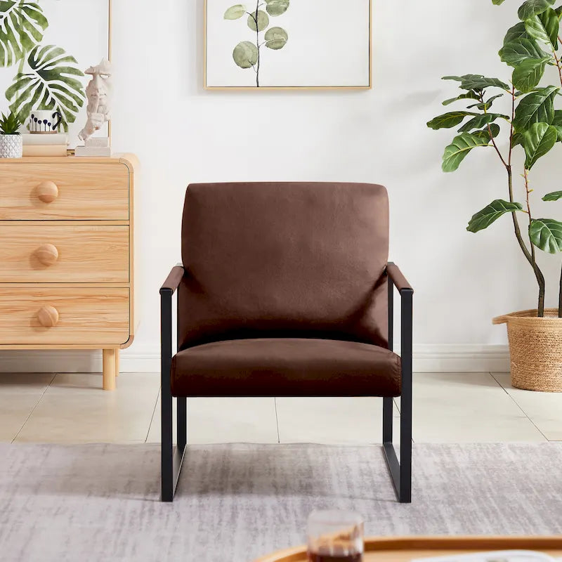 Fauteuil d'appoint en similicuir
