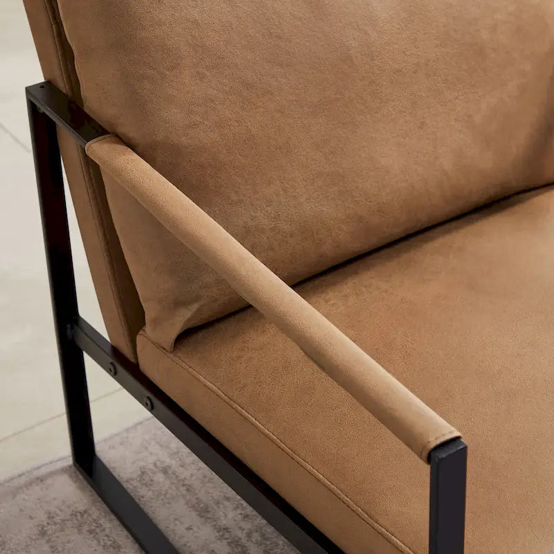 Fauteuil d'appoint en similicuir