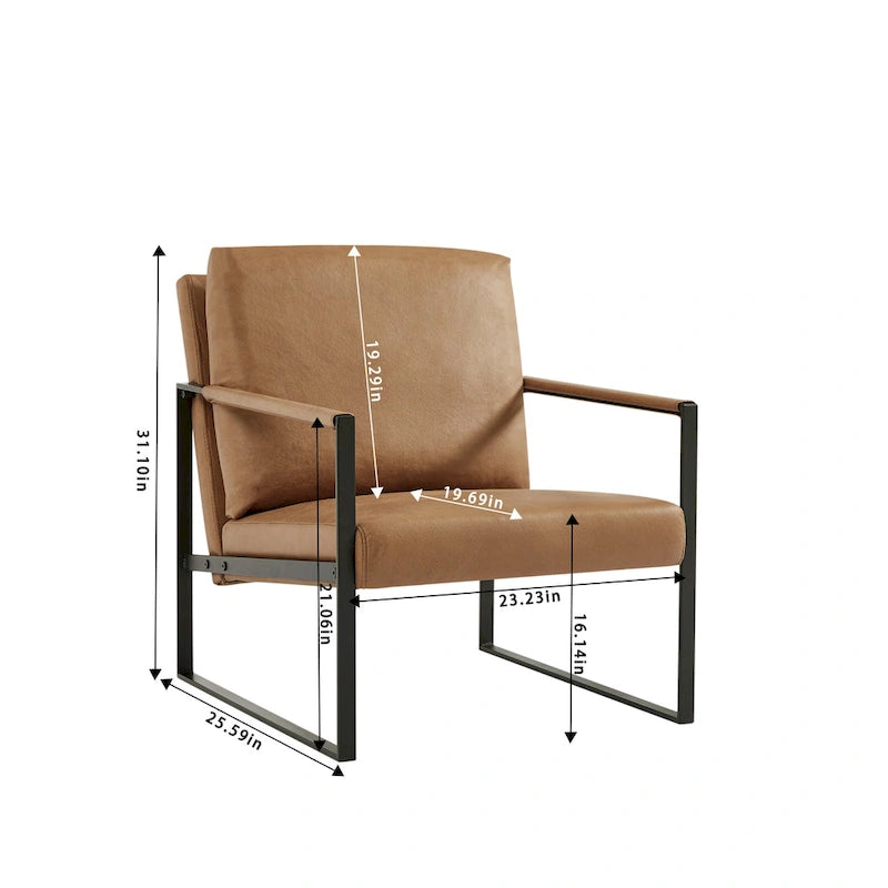 Fauteuil d'appoint en similicuir