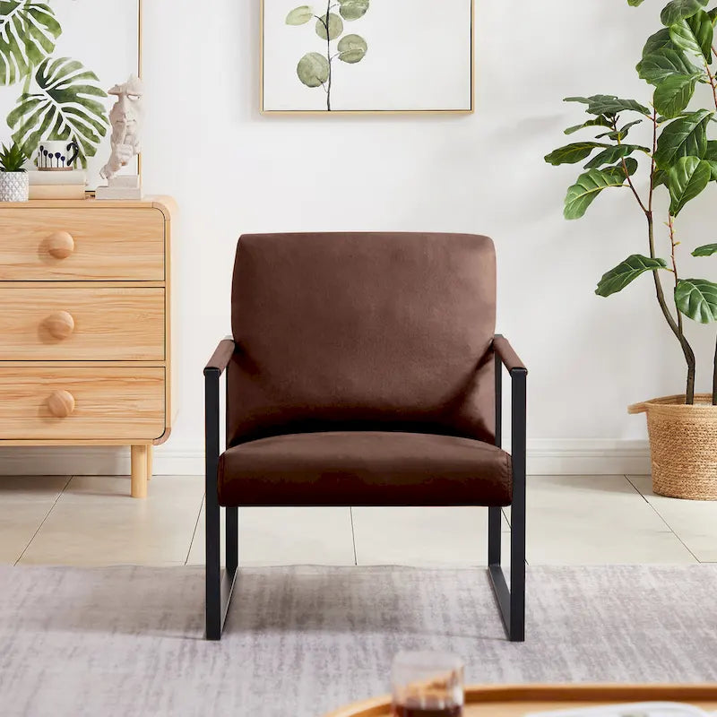 Fauteuil d'appoint en similicuir