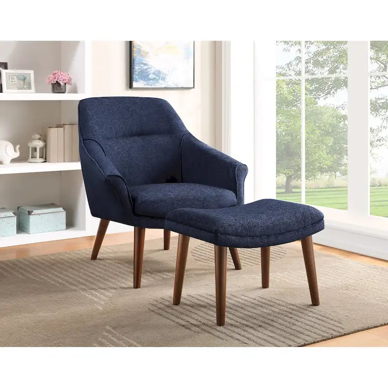 Fauteuil et repose-pieds