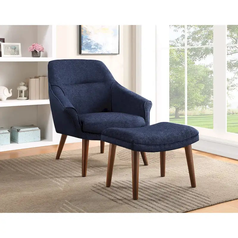 Waneta Chair and Ottoman