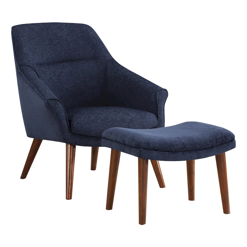 Fauteuil et repose-pieds