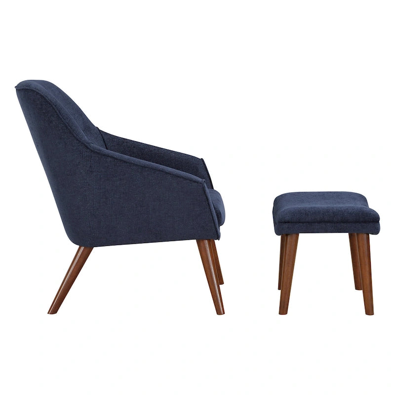 Fauteuil et repose-pieds