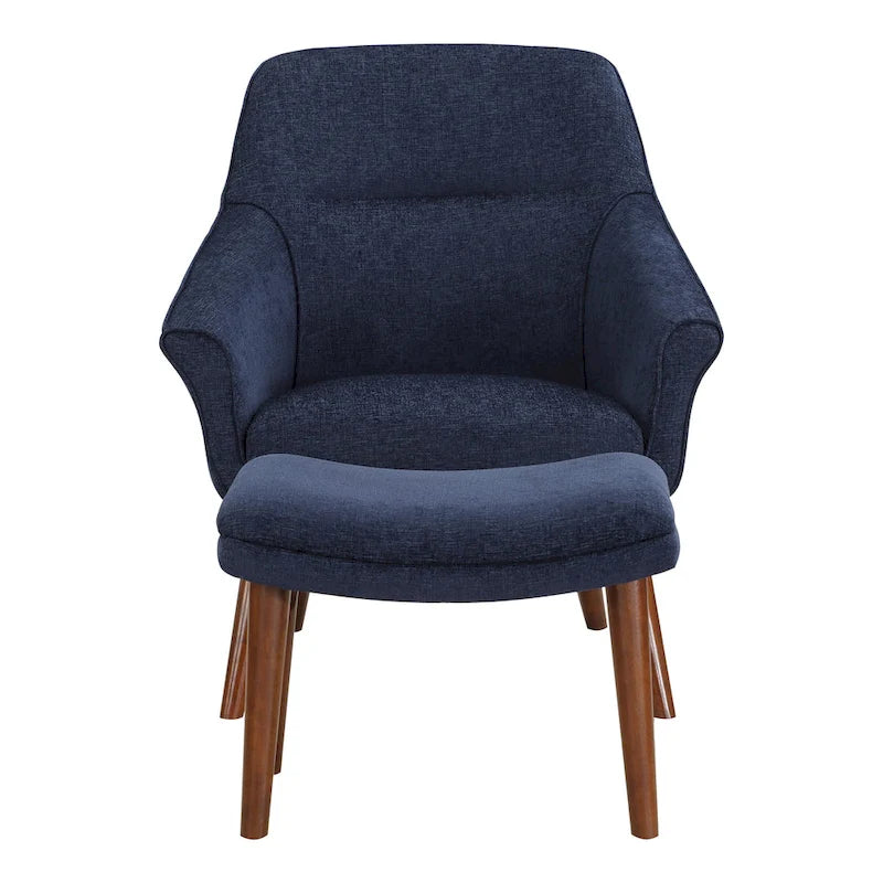 Fauteuil et repose-pieds