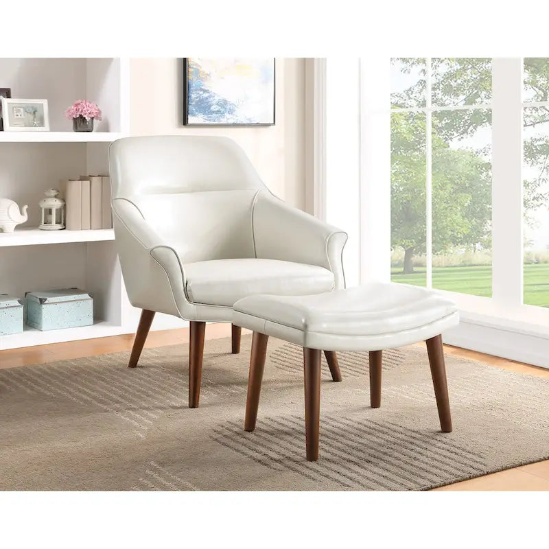 Fauteuil et repose-pieds