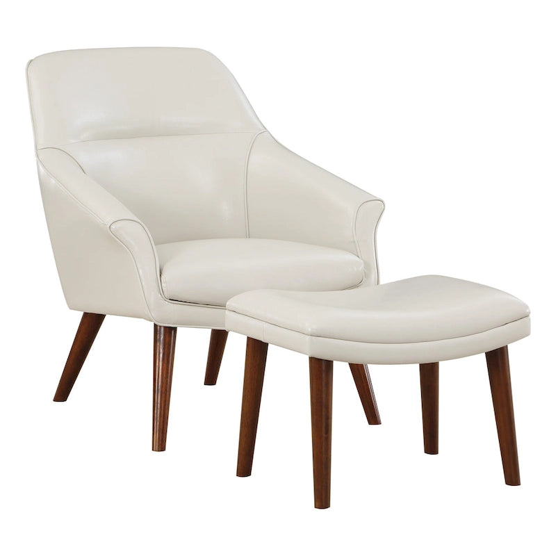 Fauteuil et repose-pieds