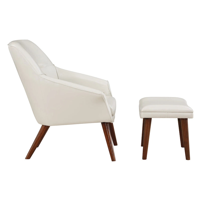 Fauteuil et repose-pieds