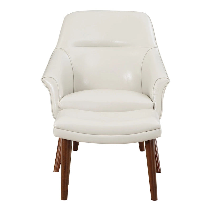 Fauteuil et repose-pieds