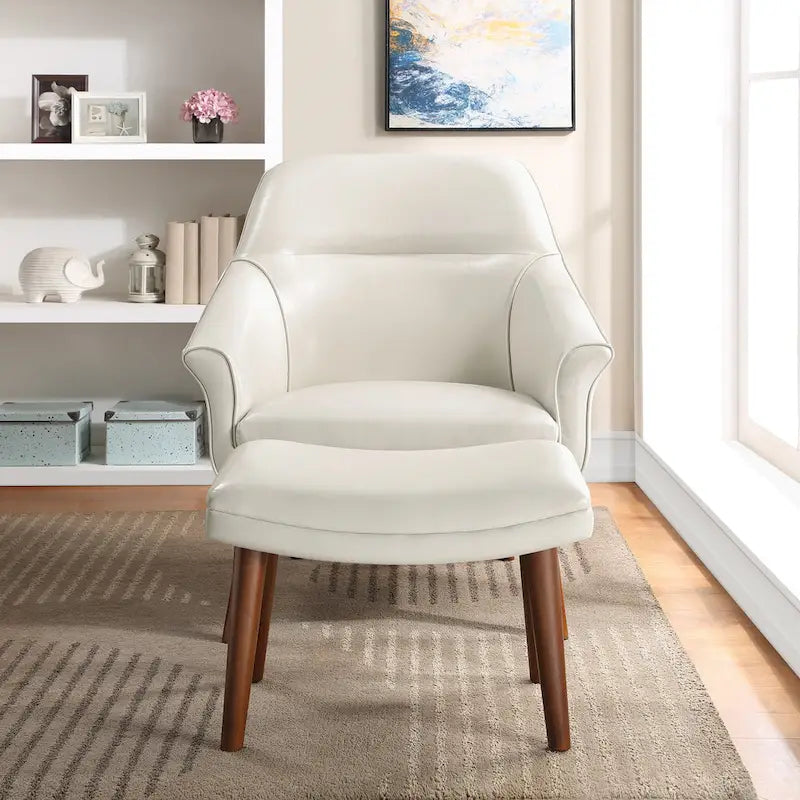 Fauteuil et repose-pieds