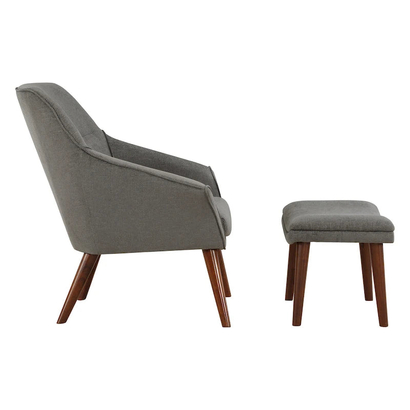 Fauteuil et repose-pieds