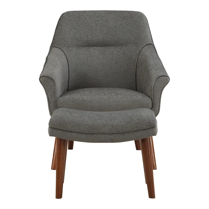 Fauteuil et repose-pieds