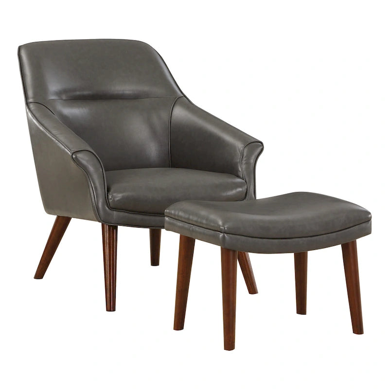 Fauteuil et repose-pieds
