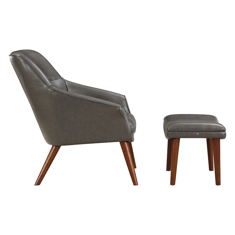Fauteuil et repose-pieds