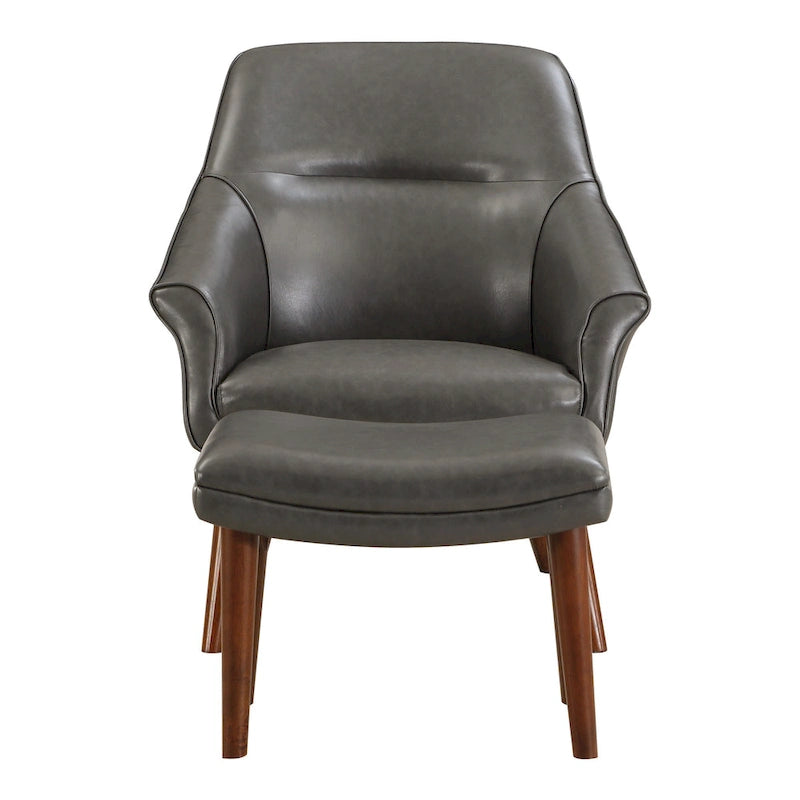 Fauteuil et repose-pieds