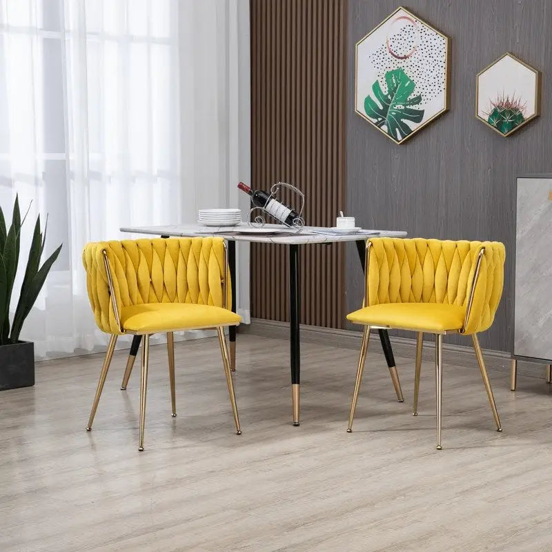Chaise de salle à manger en velours au charme moderne