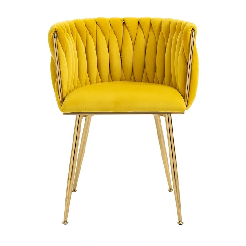 Chaise de salle à manger en velours au charme moderne