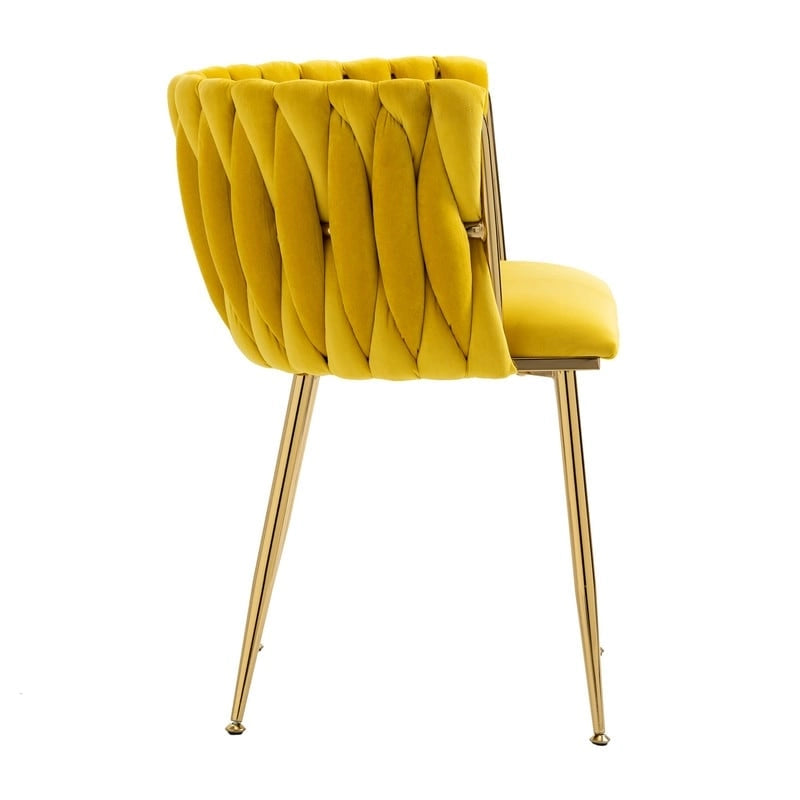 Chaise de salle à manger en velours au charme moderne